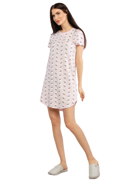 Lounge noční košile Růžová barva Ženy