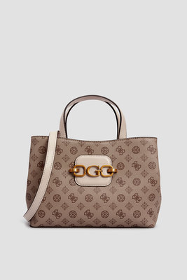 Guess – Hensely logo kabelka, Béžová, Hnědá barva