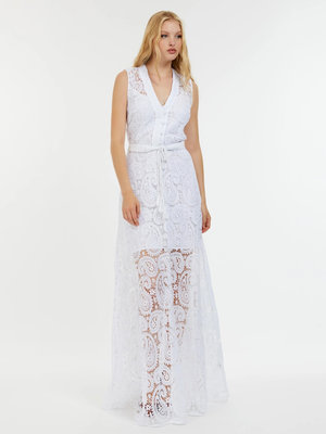 Guess – Creta šaty, Bílá barva