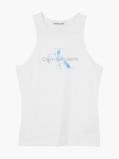 Aqua top Bílá barva Ženy