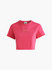 Logo crop tričko Růžová barva Ženy