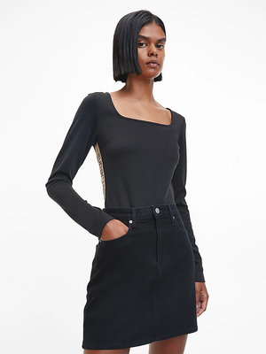 Logo tape body – Calvin Klein Jeans, Černá barva Ženy