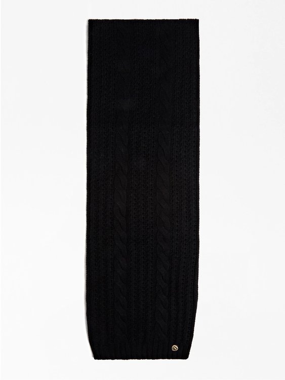 Guess – Knit šála, Černá barva