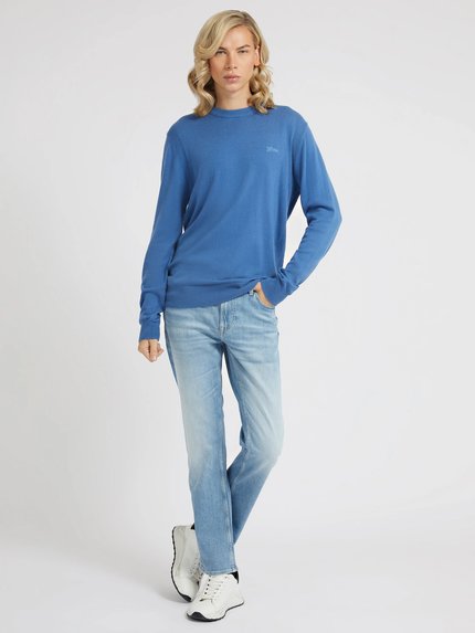 Módní Patton svetr, Modrá barva, 2022