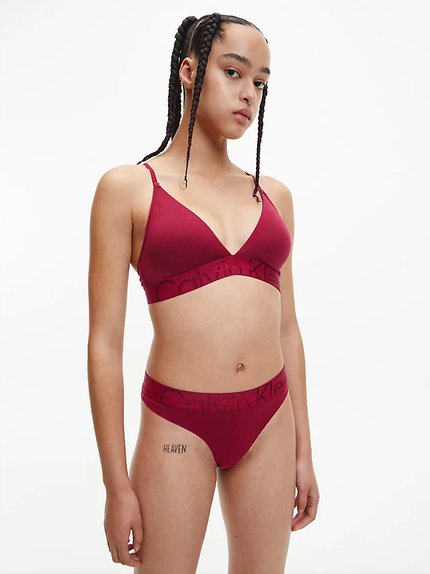 Módní Embossed podprsenka, Červená barva, 2022