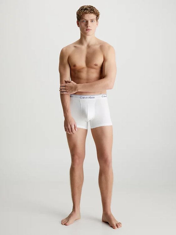 Athletic Cotton boxery Bílá barva Muži