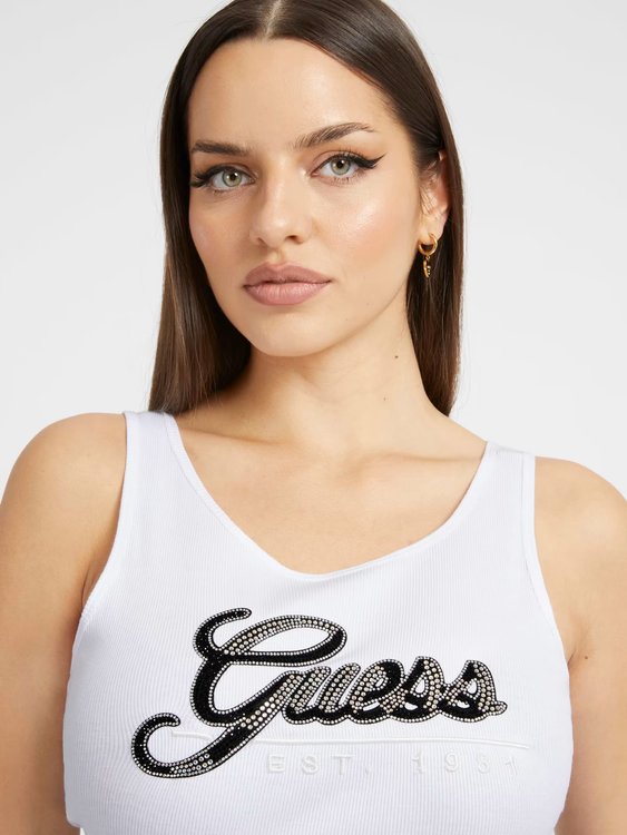 Luxusní Script tílko, Bílá barva, XS, S, M, L