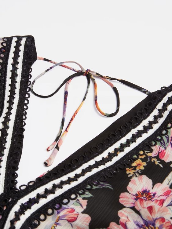 Luxusní Elana šaty, Černá barva, XS, S, M, L