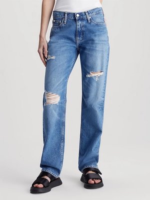 Calvin Klein Jeans – Low Rise jeans, Modrá barva