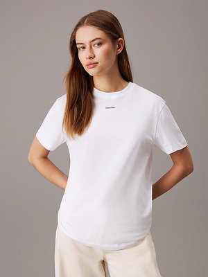 Calvin Klein – Nano Logo triko, Bílá barva
