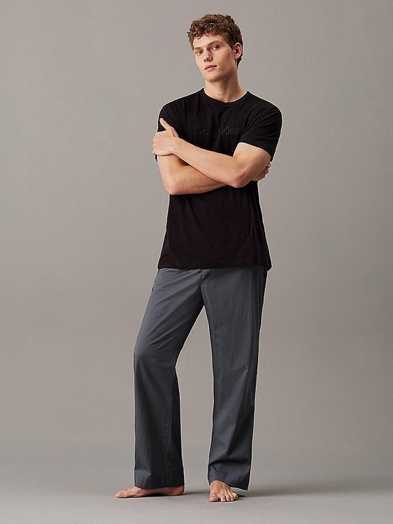 Luxusní Cotton Poplin kalhoty, Šedá barva, S, M, L, XL