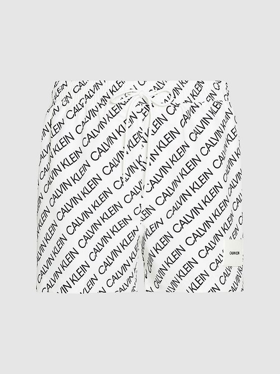 Calvin Klein Swimwear – Core Solids plavky, Bílá barva