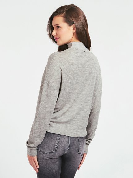 Módní Top Chahida, Šedá barva, 2021, 2020