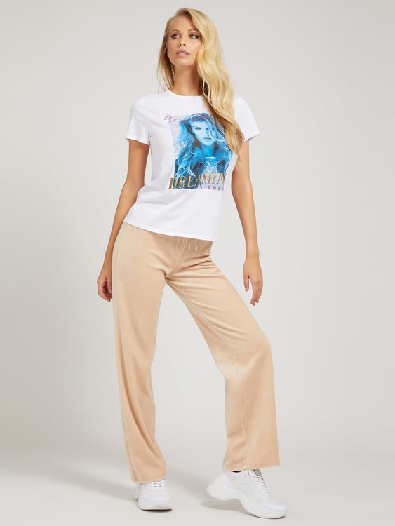 Luxusní Dreaming triko, Bílá, Modrá barva, XS, S, M, L, XL