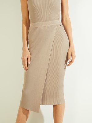 Yvetta sukně – Guess, Krémová barva Ženy