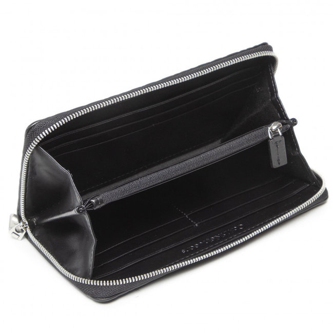 Luxusní Sculpted peněženka, Černá barva, OS