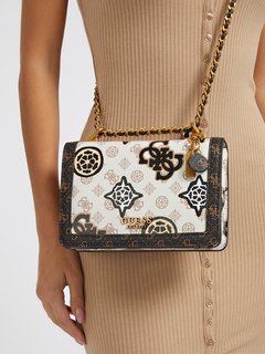 Luxusní Abey crossbody, Hnědá, Krémová barva, T/U
