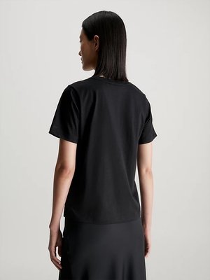 Smooth Cotton triko – Calvin Klein, Černá barva Ženy