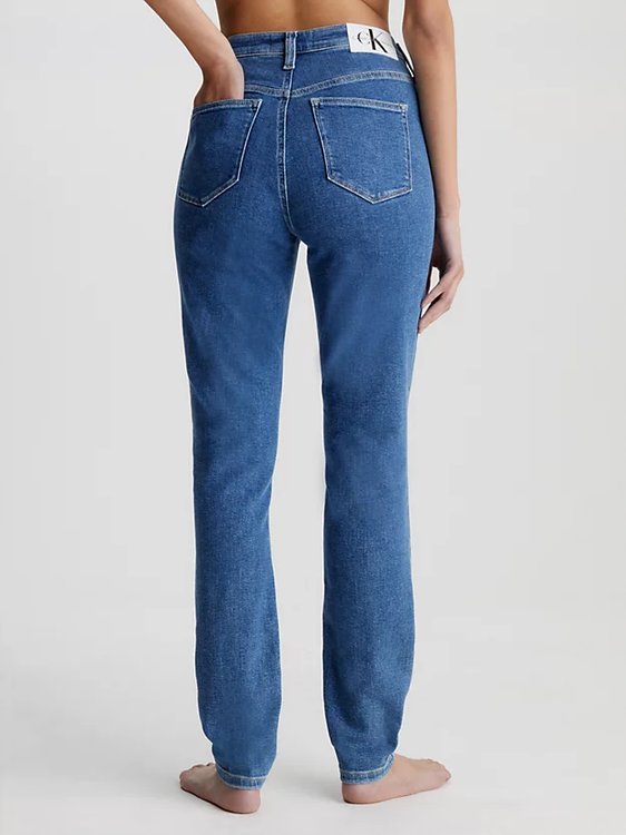 High Rise Skinny jeany – Calvin Klein Jeans, Modrá barva Ženy
