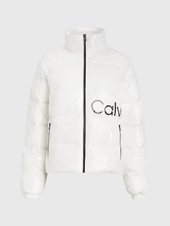 Shiny Short bunda Bílá barva Ženy