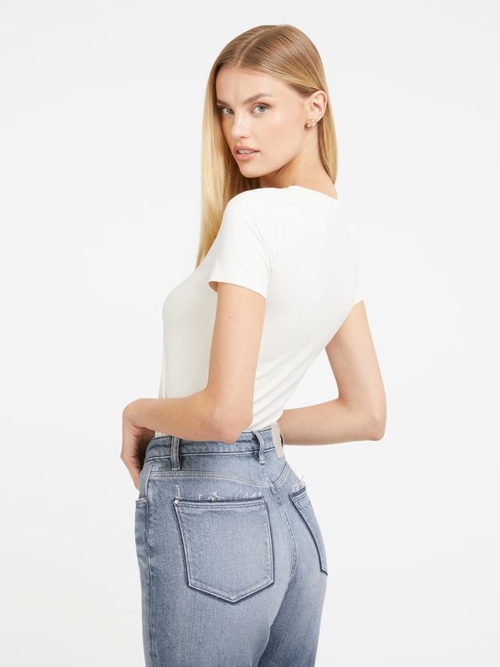 Leo Triangle triko – GUESS, Bílá barva Ženy