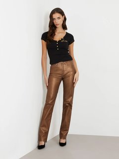 Módní Henley Olympia triko, Černá barva, 2024