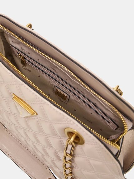 Módní Giully Dome velká kabelka, Krémová barva, 2024