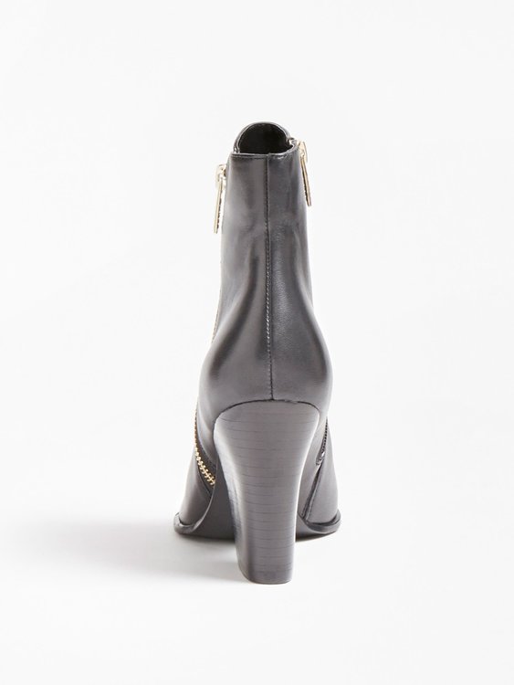 Módní Jakira Genuine krátké kozačky, Černá barva, 2021, 2020