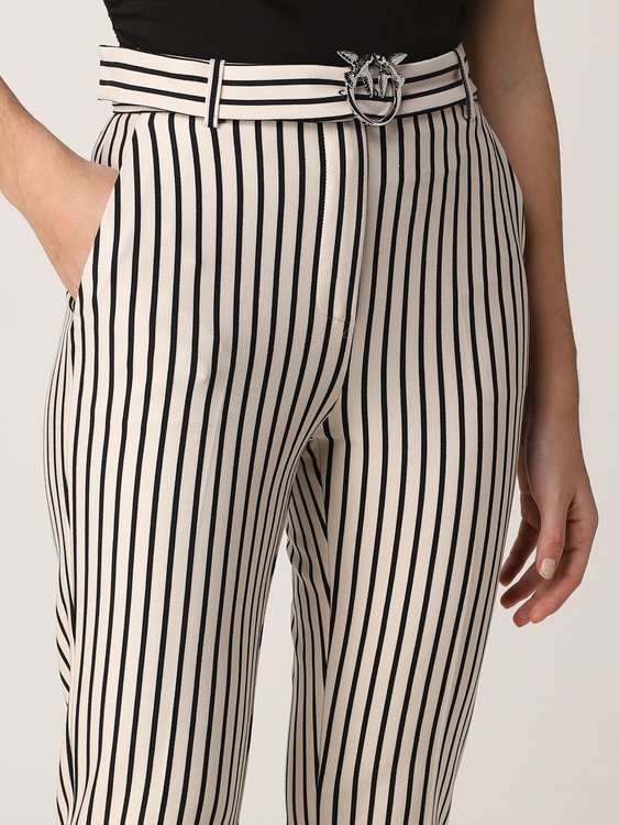 Potenza kalhoty – Pinko, Bílá, Černá barva Ženy