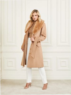 Romina kabát – Marciano, Béžová barva Ženy