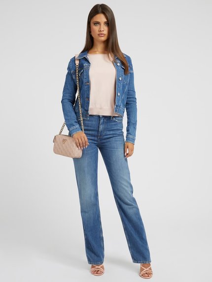 Módní Delya Trucker bunda, Modrá barva, 2023