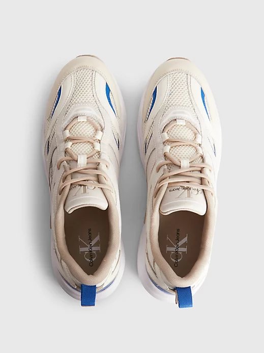 Retro tenisky Krémová, Modrá barva Muži