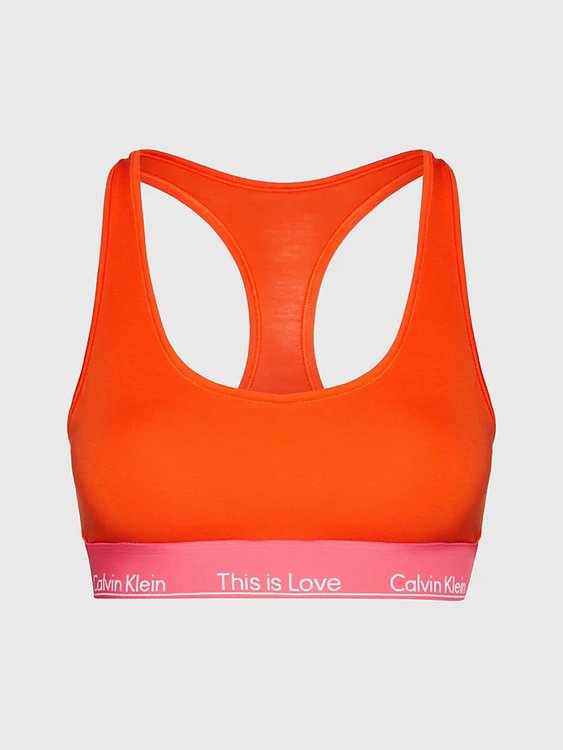 Calvin Klein Underwear – Pride braletka, Červená, Oranžová barva