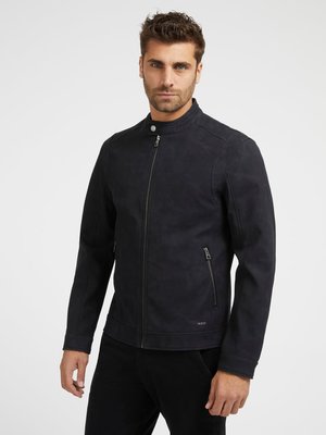 GUESS – Faux Suede bunda, Černá barva