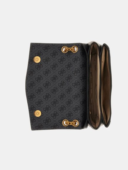 Módní Ajiona crossbody, Černá barva, 2023