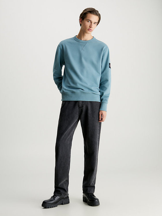 Badge Crew mikina Modrá barva Muži