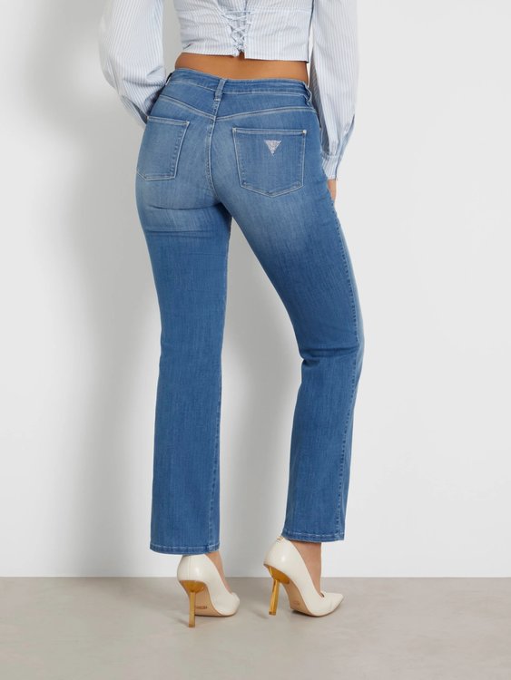 Sexy Straight jeans – GUESS, Modrá barva Ženy