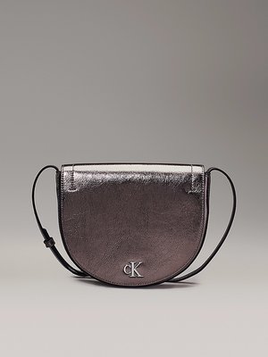 Calvin Klein Jeans – Minimal Monogr crossbody, Hnědá, Stříbrná, Vínová barva