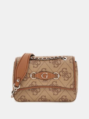 Izzy kabelka – GUESS, Béžová, Multi barva Ženy