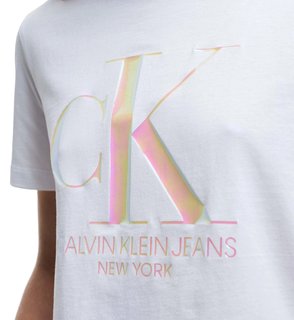 Luxusní Triko Iridescent Ck, Bílá barva, XS, XL