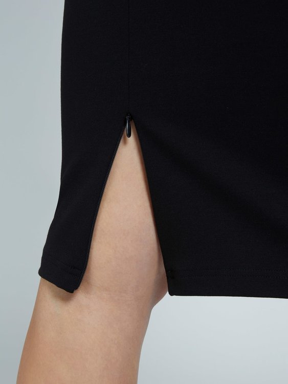 Luxusní Flavia midi sukně, Černá barva, XS, S, M