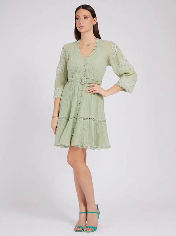 Módní Arita šaty, Zelená barva, 2022