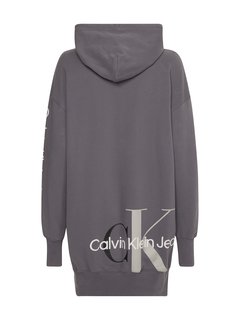 Calvin Klein Jeans, Šedá barva Two one mikinové šaty