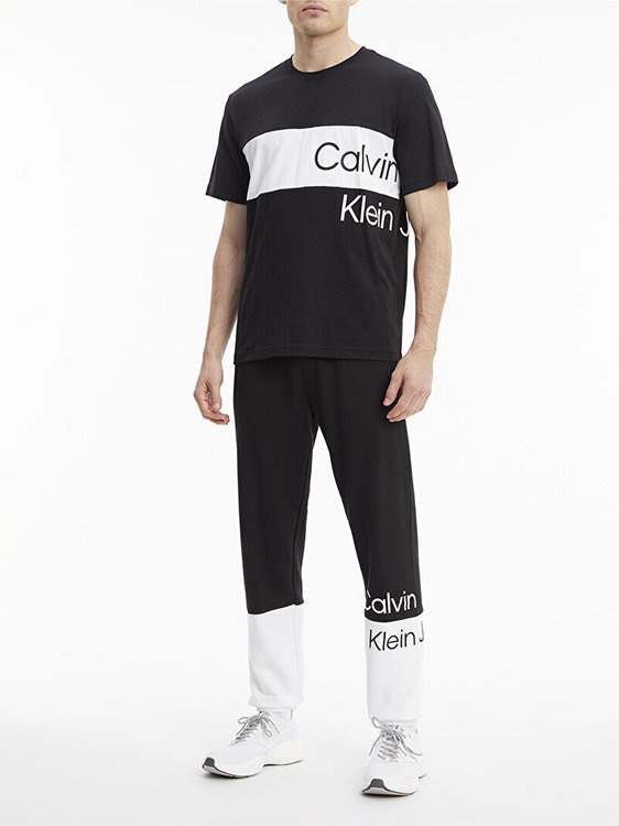 Calvin Klein Jeans – Institutional triko, Černá barva