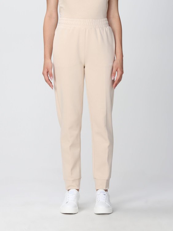 Calvin Klein – Micro logo tepláky, Krémová barva