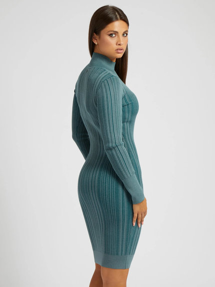 Luxusní Colette svetrové šaty, Modrá barva, XS, S, M, L