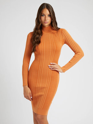 Guess – Colette svetrové šaty, Oranžová barva