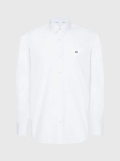 Stretch Poplin košile Bílá barva Muži