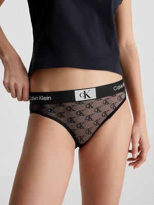 1996 Logo Lace bikiny – Calvin Klein Underwear, Černá barva Ženy