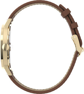 Luxusní Midtown hodinky, Hnědá, Zlatá barva, UNI
